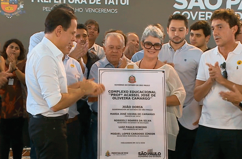 Doria visita Tatuí inaugura complexo educacional e promete ajudar cidades