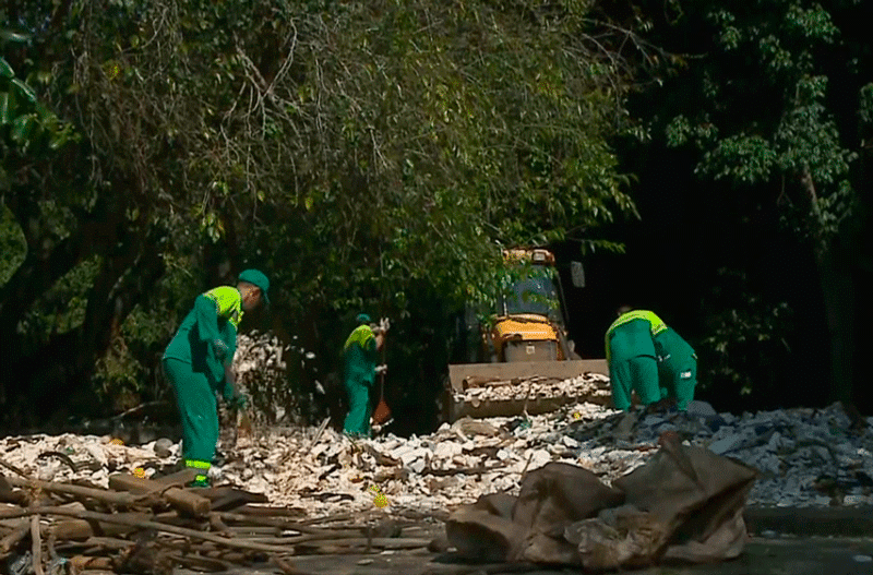 limpeza do rio tiete pos chuvas