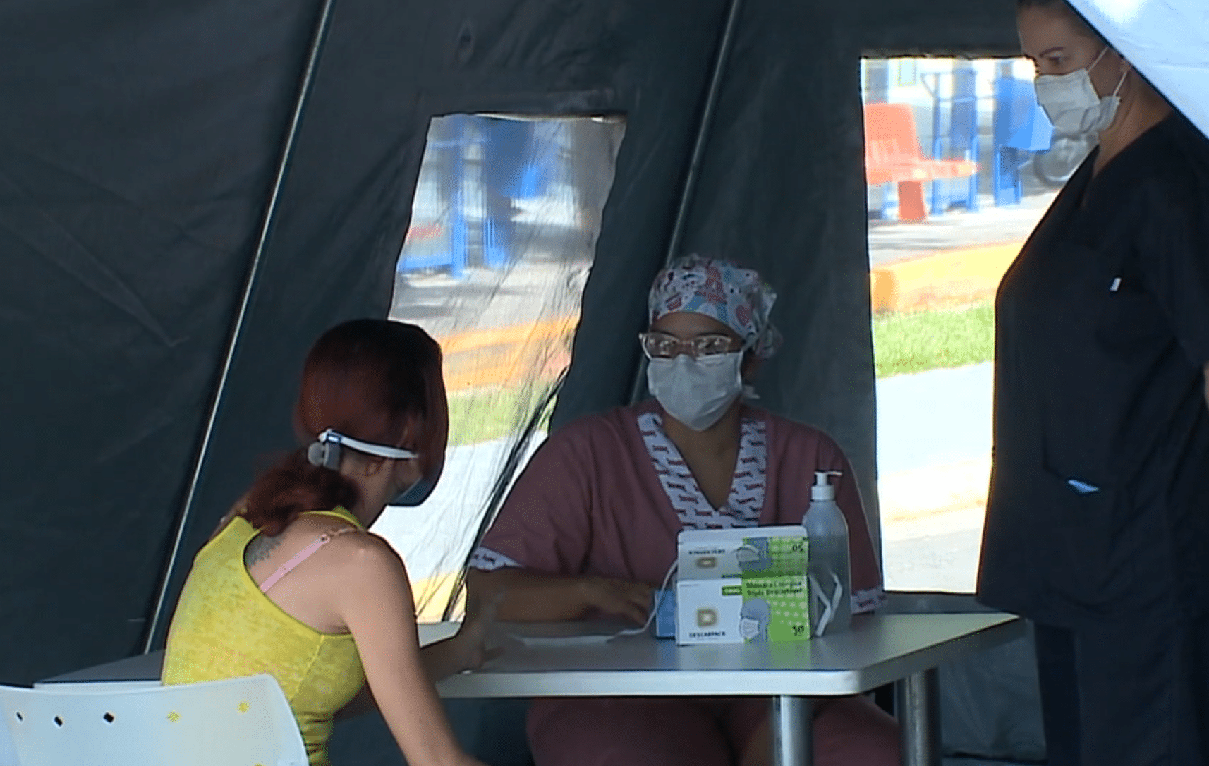 Hospital em Salto monta tenda para atendimento inicial