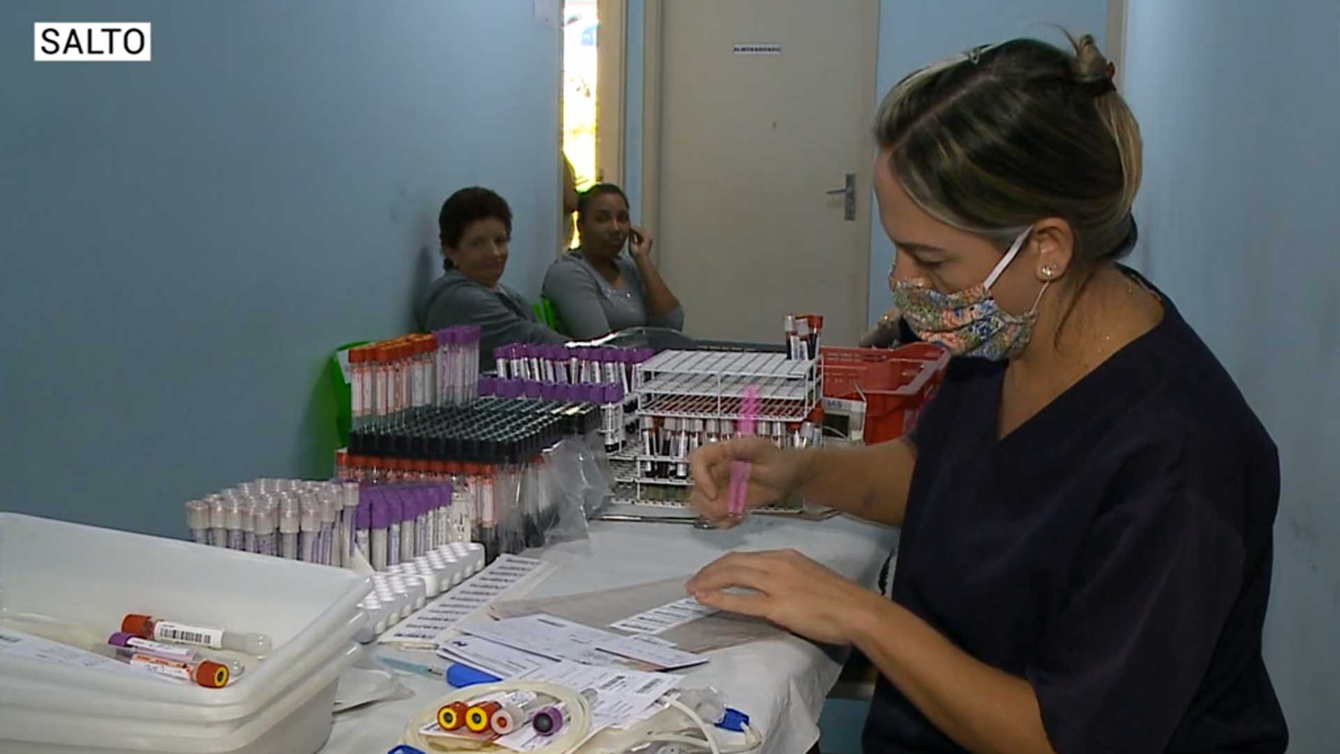 Hemocentro de Salto faz campanha de doação de sangue.