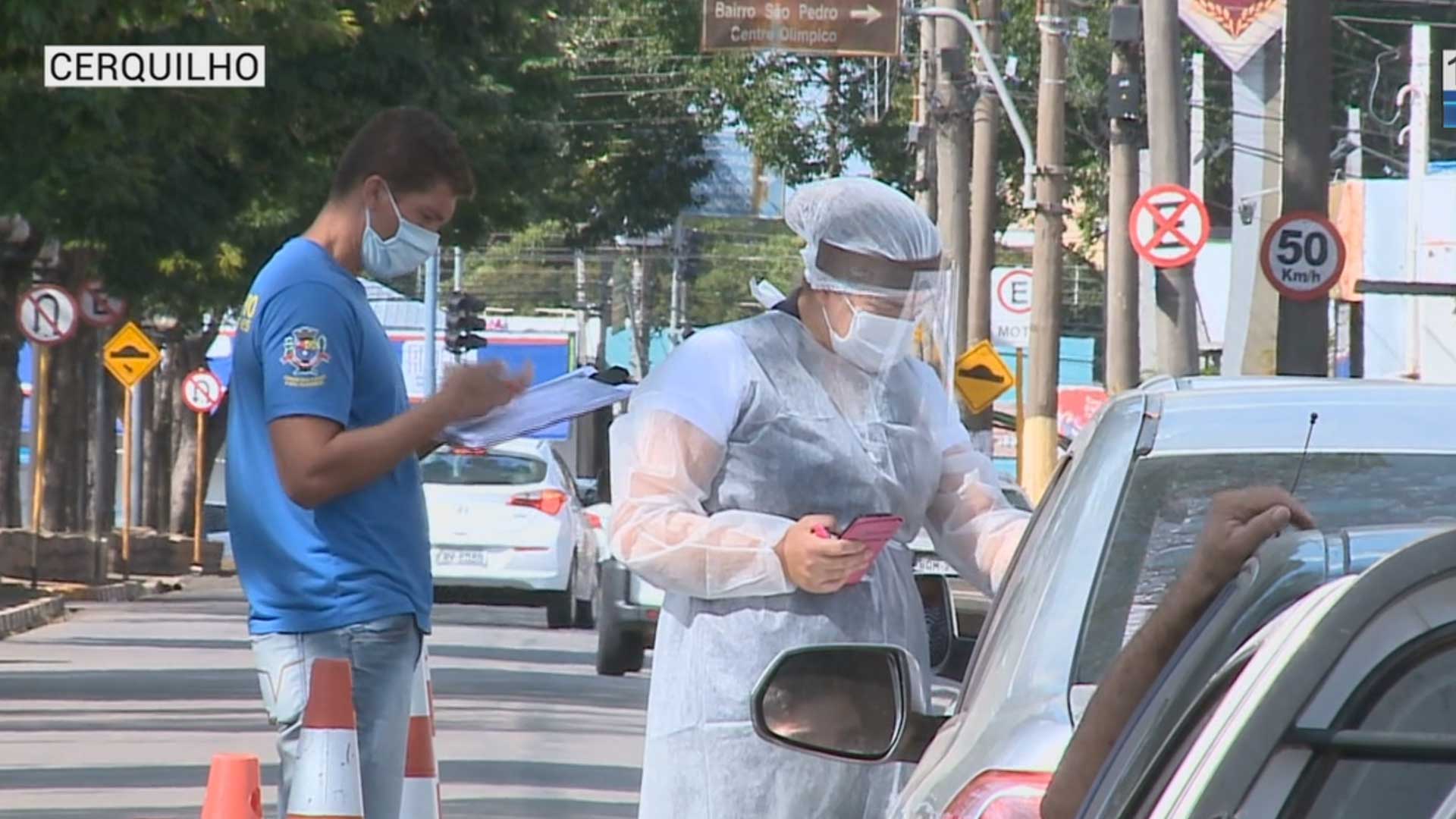 Cerquilho cria barreira sanitária nos acessos à cidade.