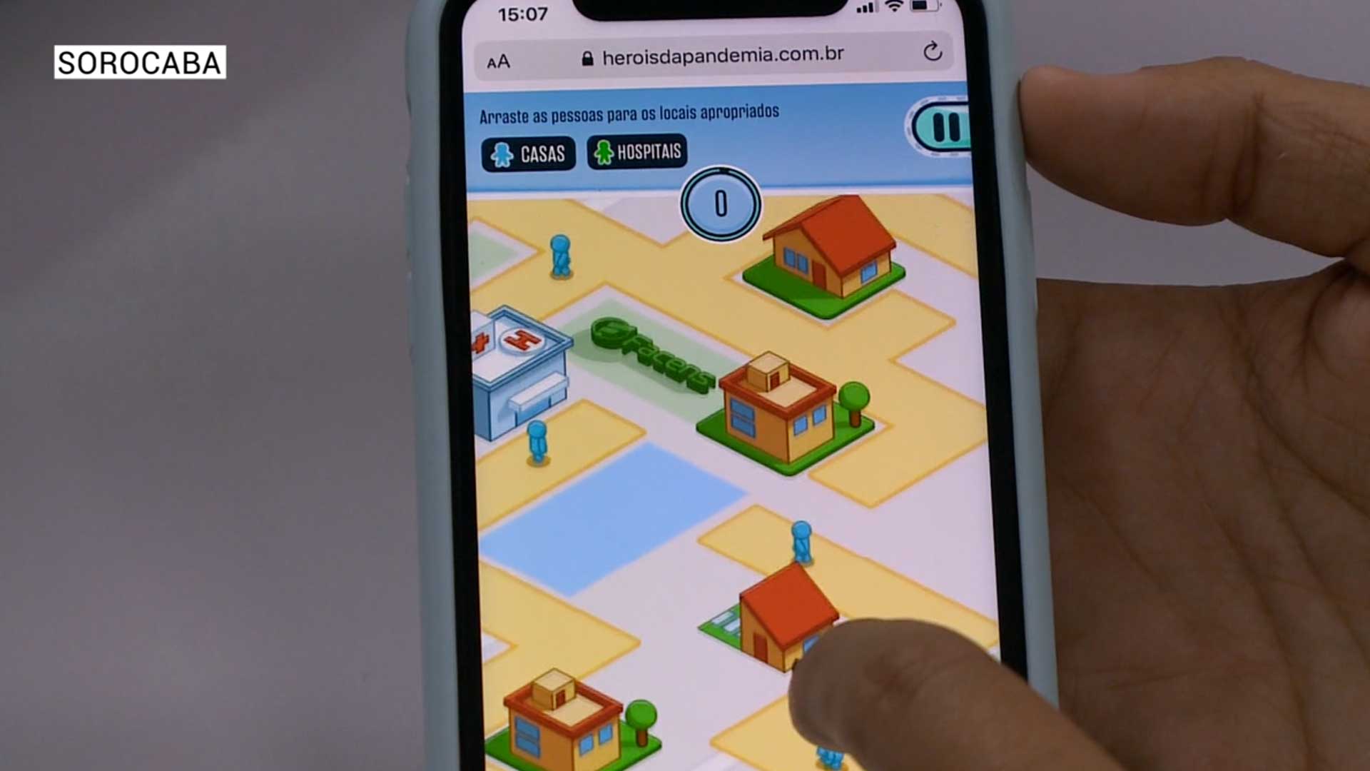 Jogo para conscientizar as pessoas sobre a covid-19