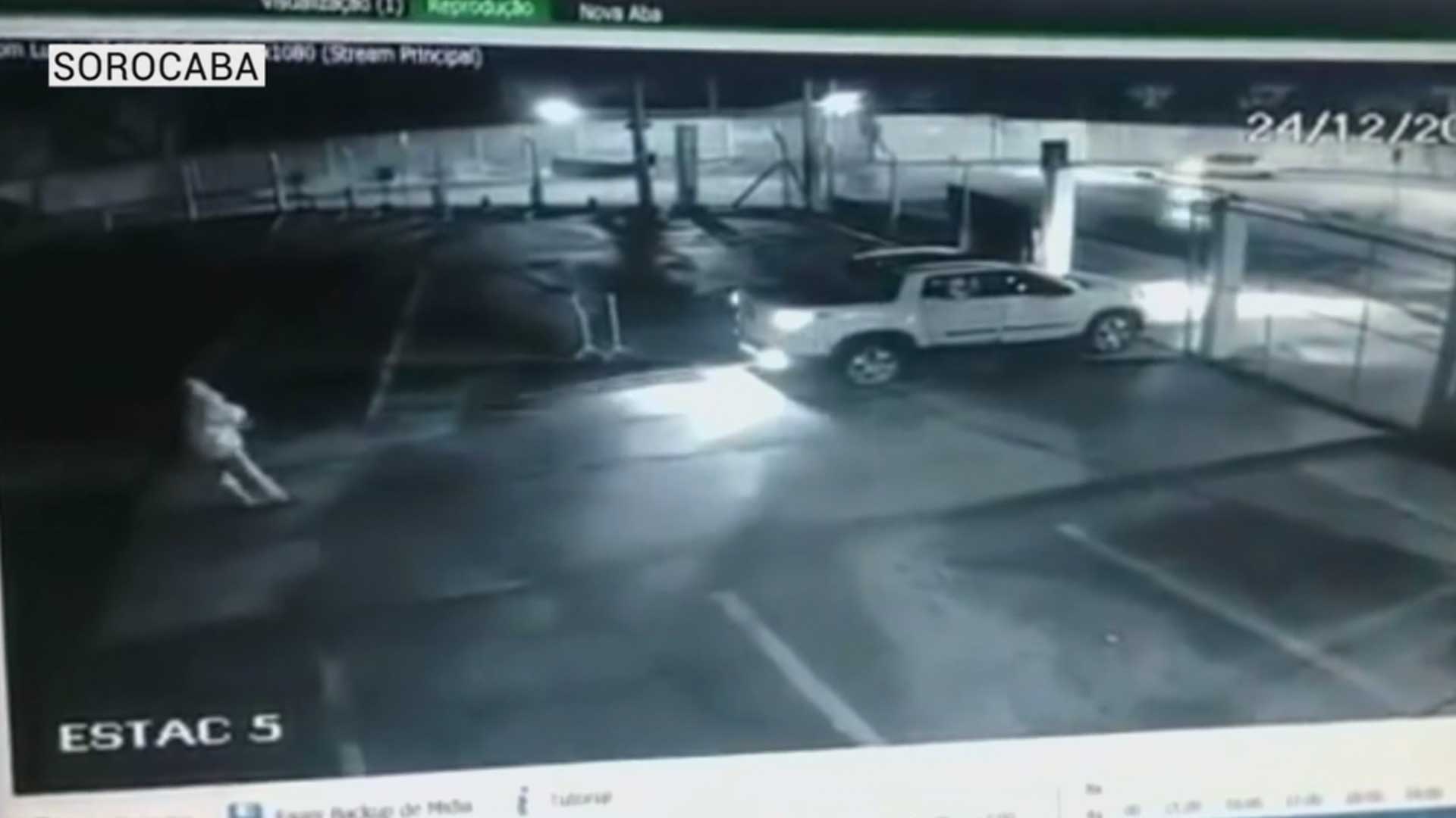 Vídeo mostra explosão de caixa eletrônico em Sorocaba.