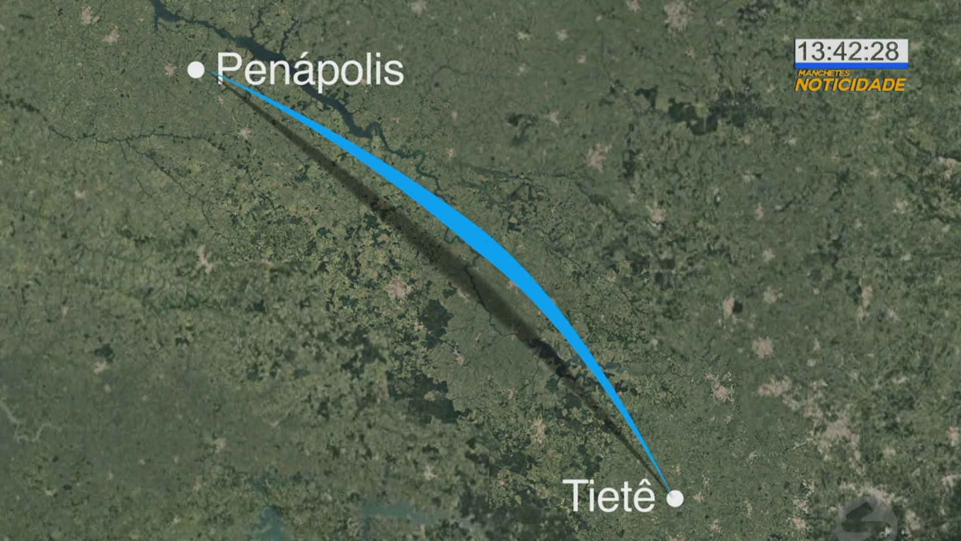 Duas pessoas morreram em queda de avião em Tietê.