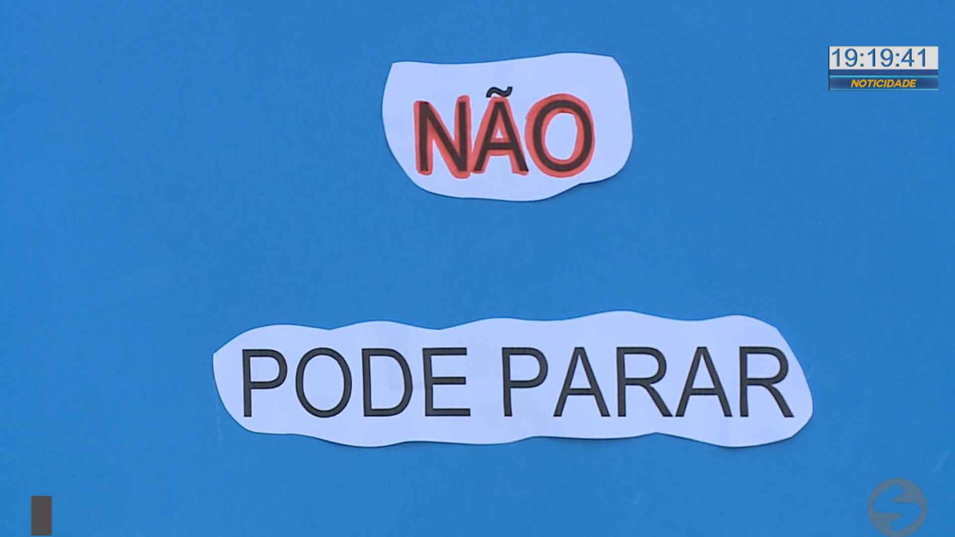 placa nao pode parar