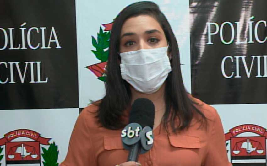 reporter fernanda belo na delegacia