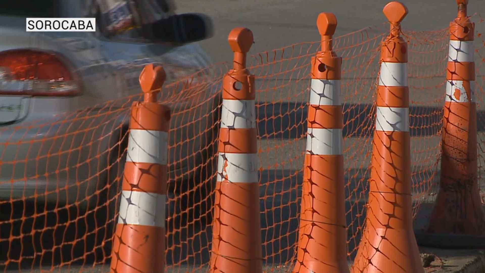 Obras do BRT causam congestionamento em Sorocaba