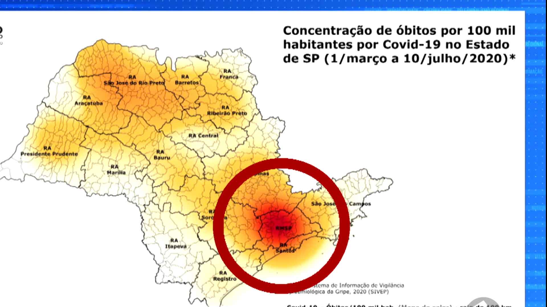 Governo de SP anuncia mapa no combate à covid-19