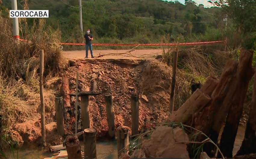 Moradores perdem acesso entre Itu e Sorocaba