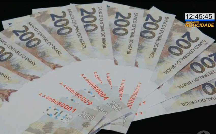 Nova cédula de R$200 já está em circulação