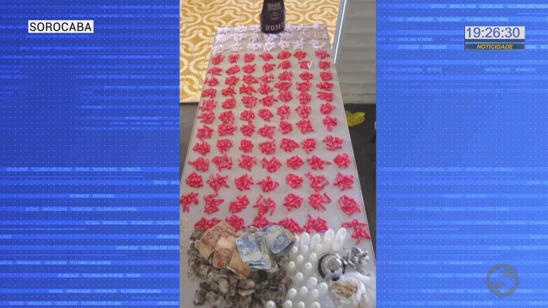 Mil porções de drogas apreendidas em Sorocaba