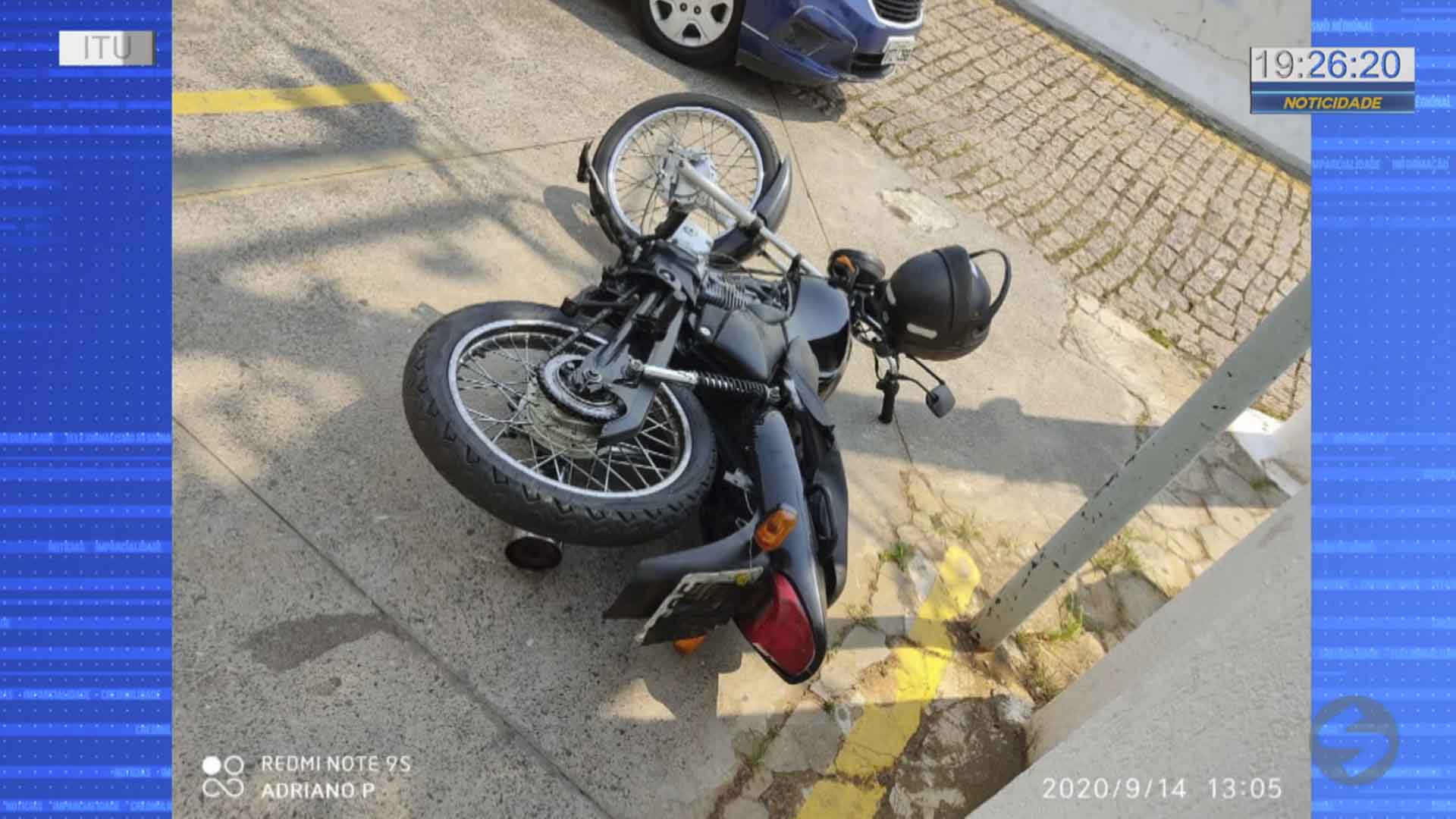 moto no chao