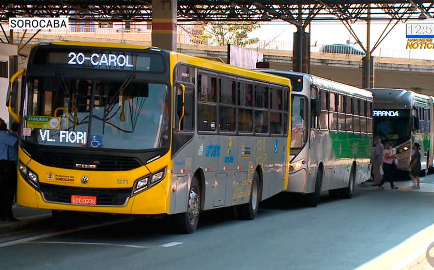 100% da frota de ônibus em circulação em Sorocaba