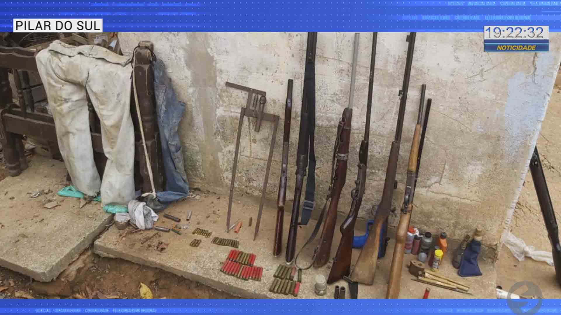 Armas são encontradas em Pilar do Sul