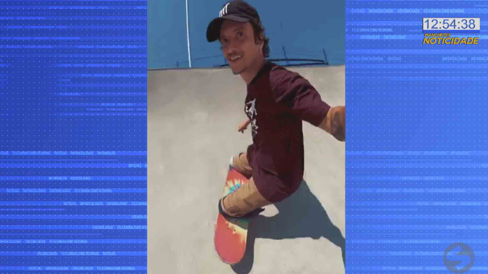 Paratleta campeão mundial de skate esteve em Itu