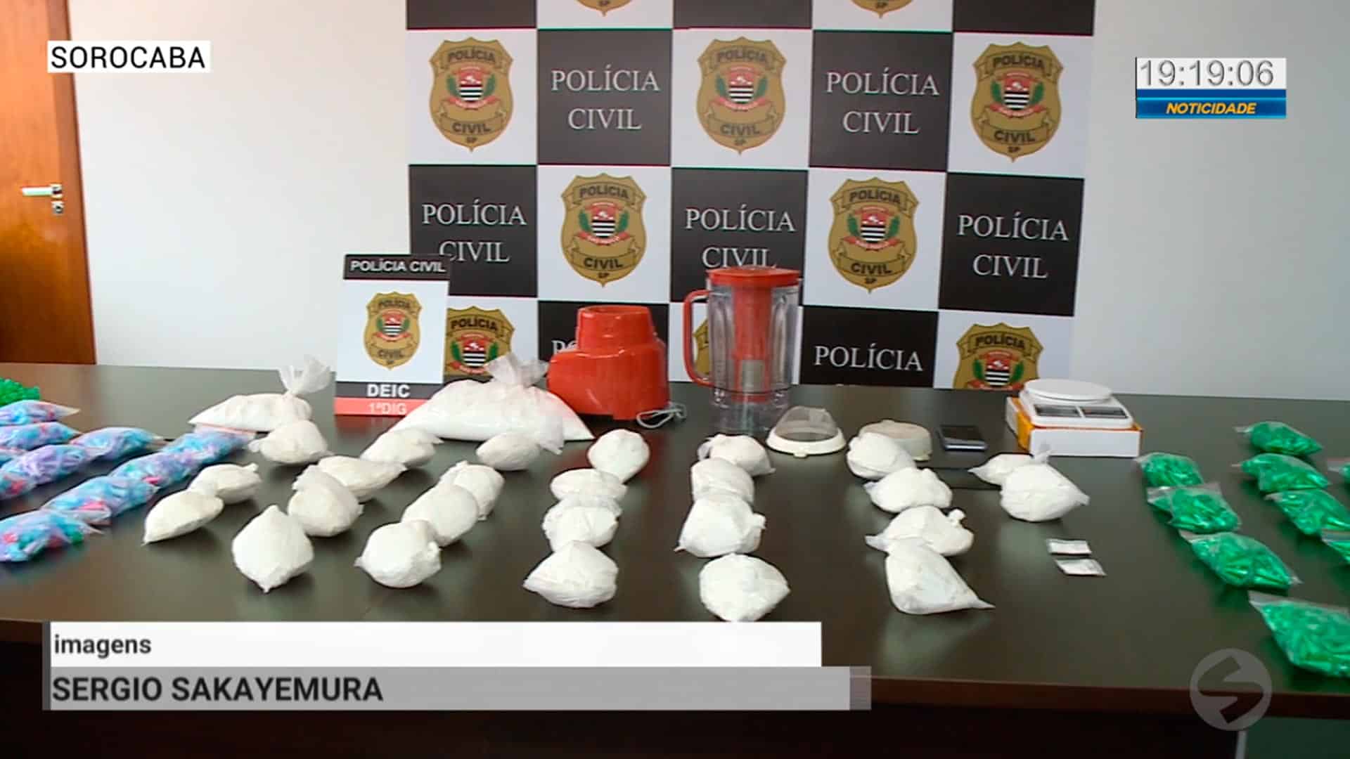 Polícia apreendeu 5 mil porções de cocaína
