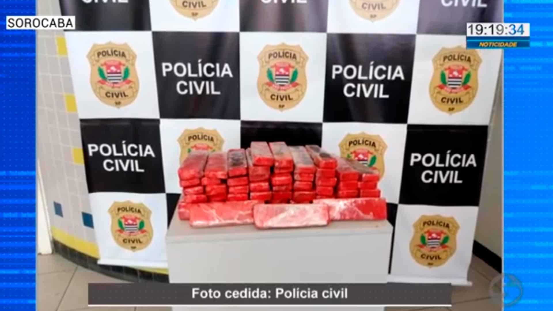 Polícia apreendeu tijolos de maconha em sorocaba
