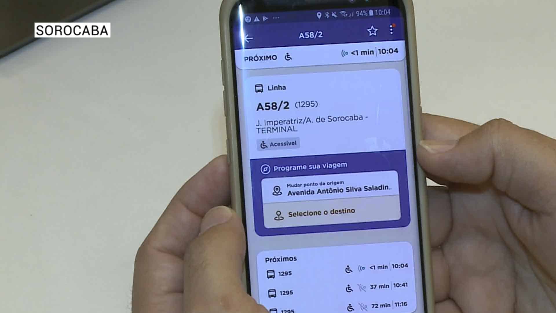 App no celular libera passagem no BRT em Sorocaba