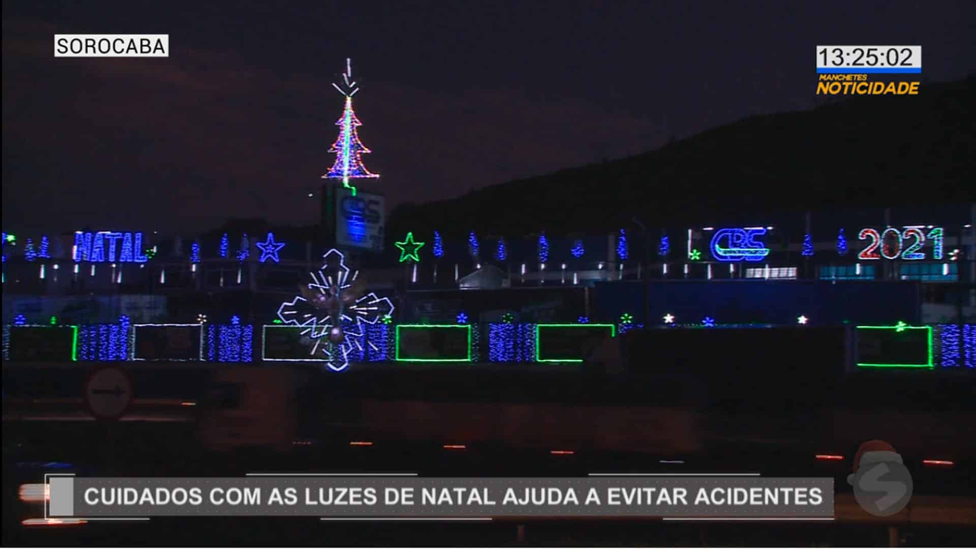 Cuidados para evitar acidentes com luzes de Natal