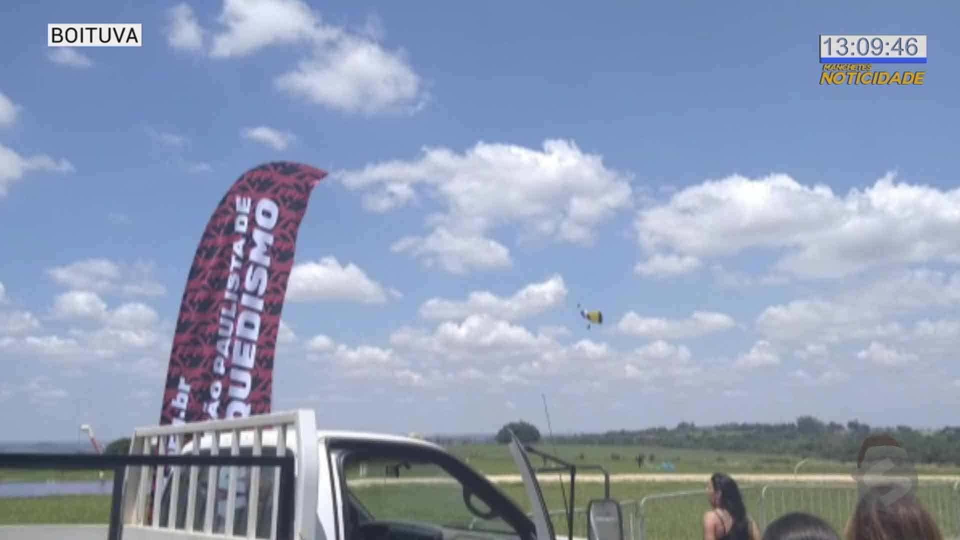 Homem morre em salto de paraquedas em Boituva
