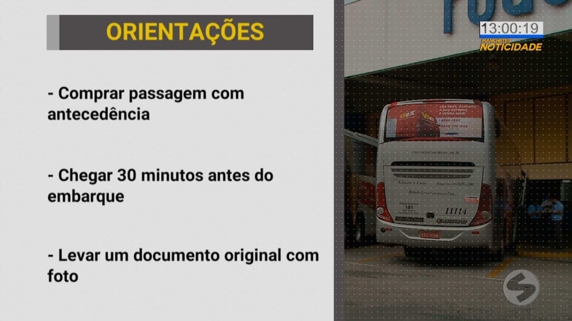 Rodoviária deve ter redução de 50% no movimento de Ano Novo