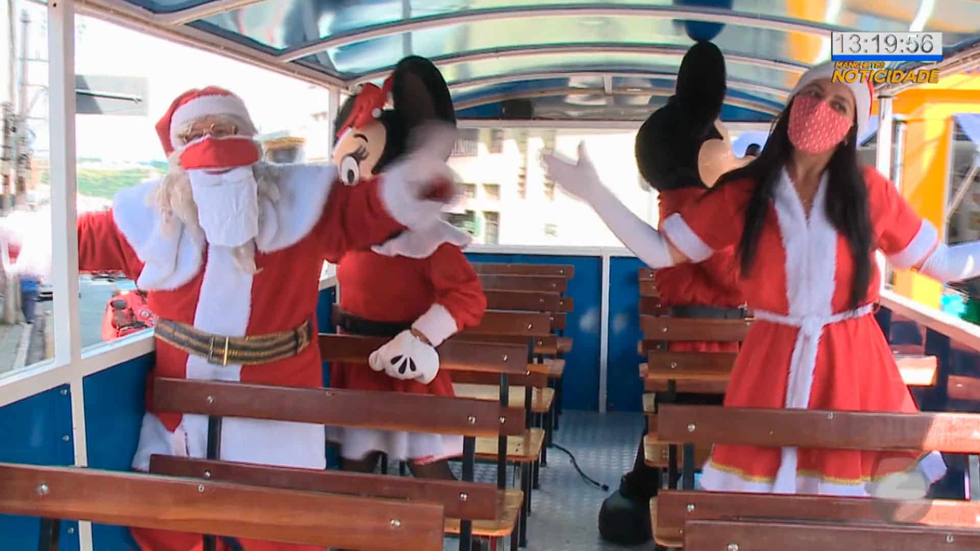 Trenzinho de natal vai as ruas em Jundiaí