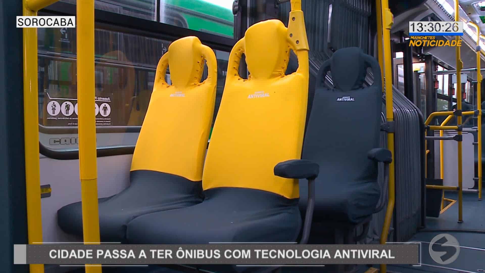 Ônibus com tecnologia antiviral e antibacteriana em Sorocaba