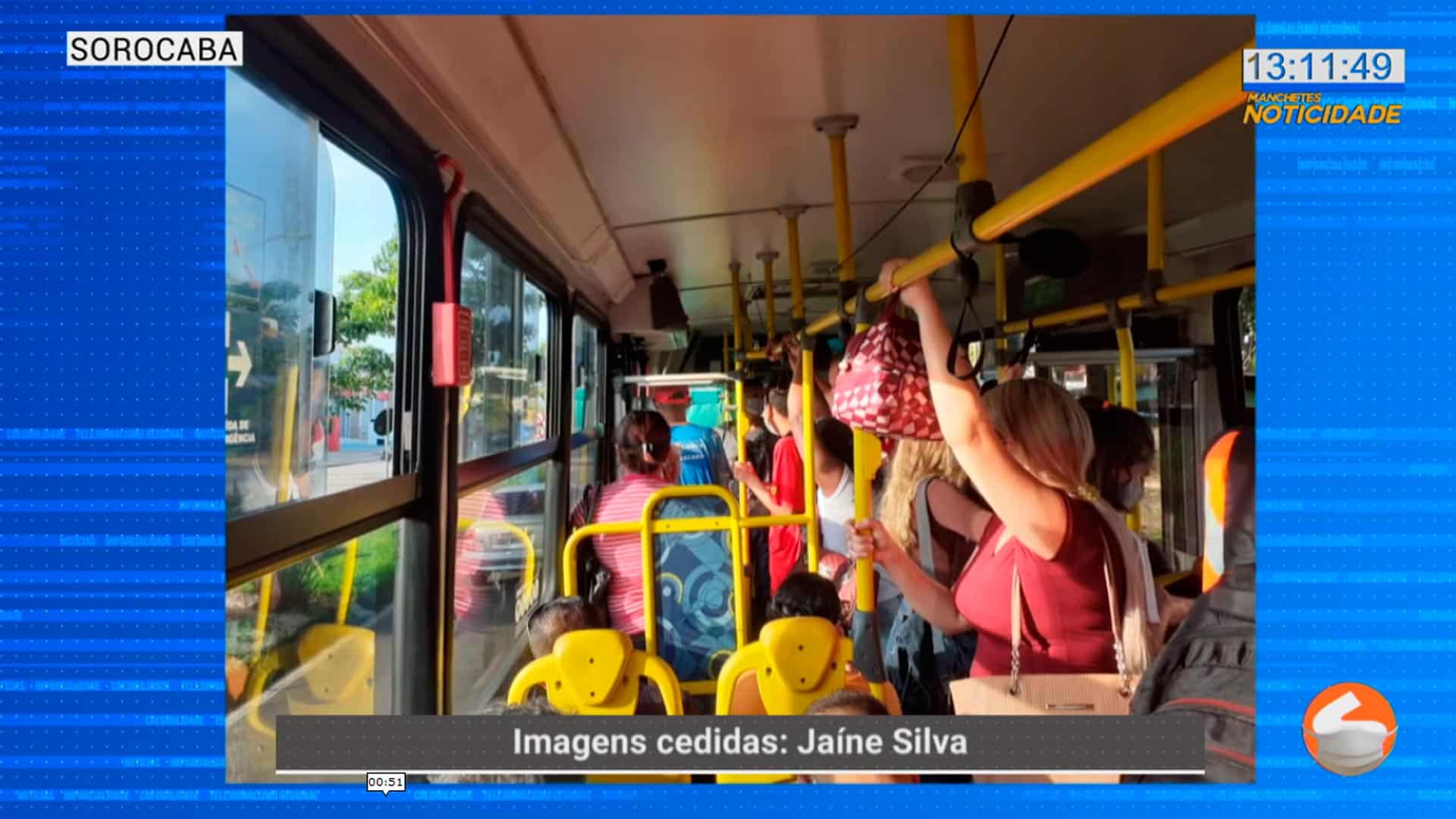 Passageiros da linha Cajuru em Sorocaba reclamam de superlotação