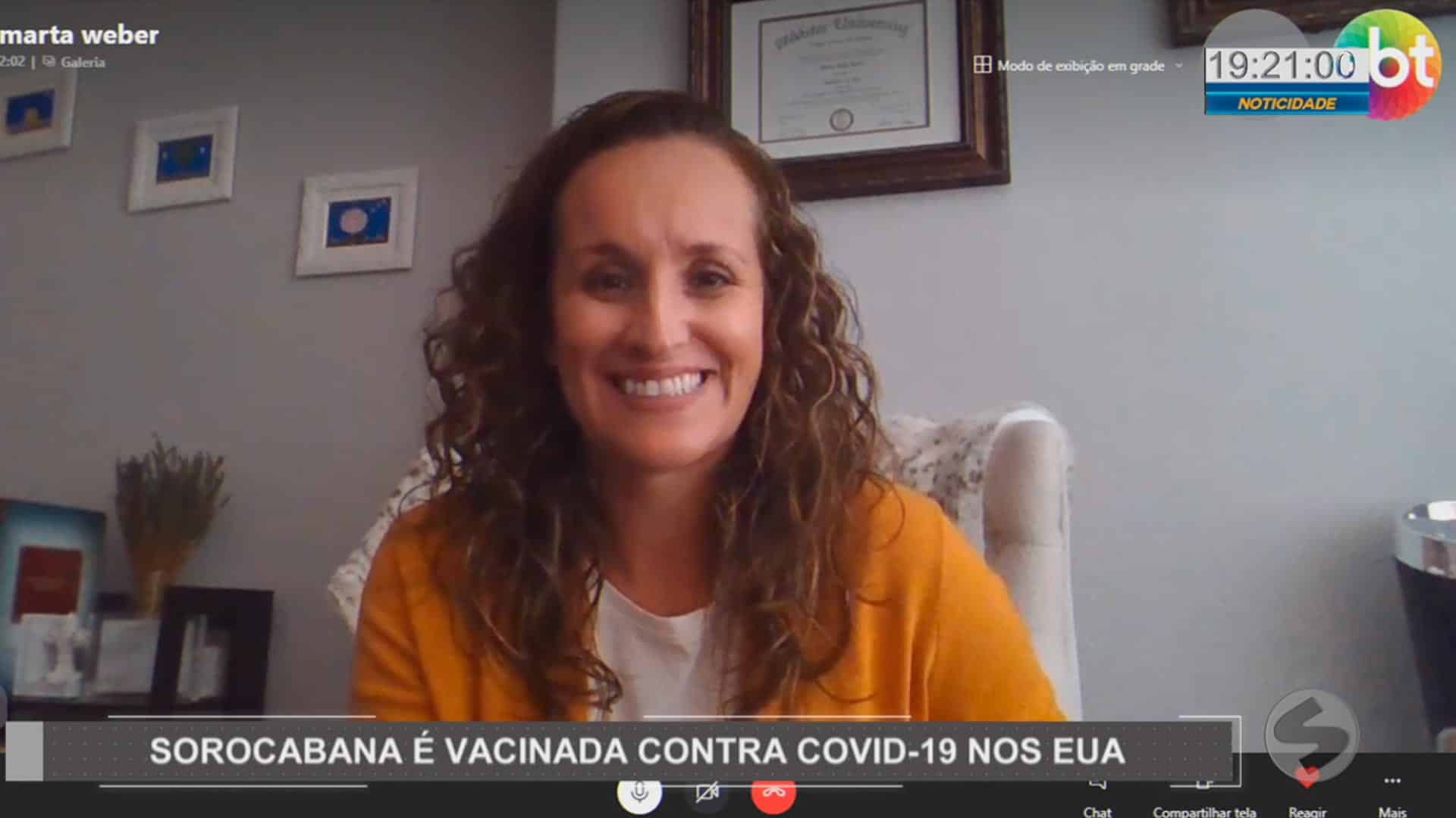 Sorocabana nos EUA recebe 1ª dose da vacina contra o Coronavírus