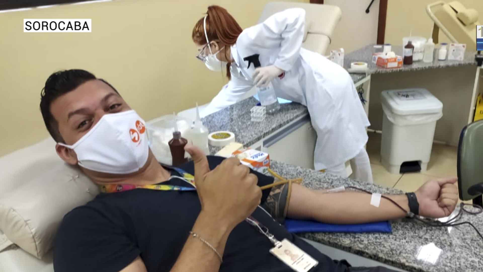 Doação de sangue para pacientes com covid-19