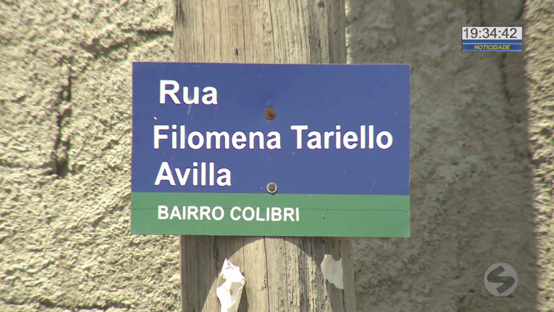 placa de rua