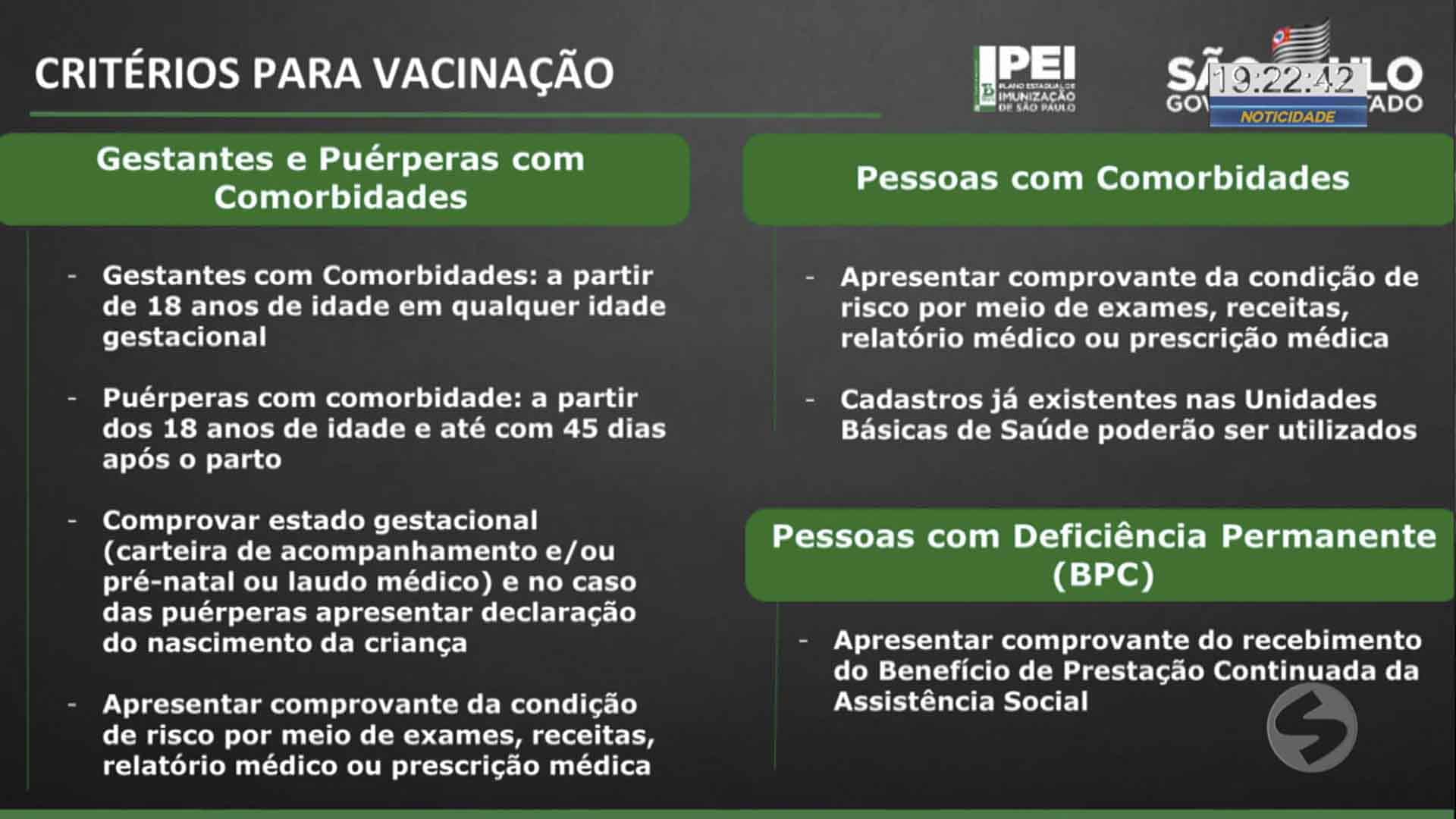 Novos grupos prioritários começam a ser vacinados contra a covid-19