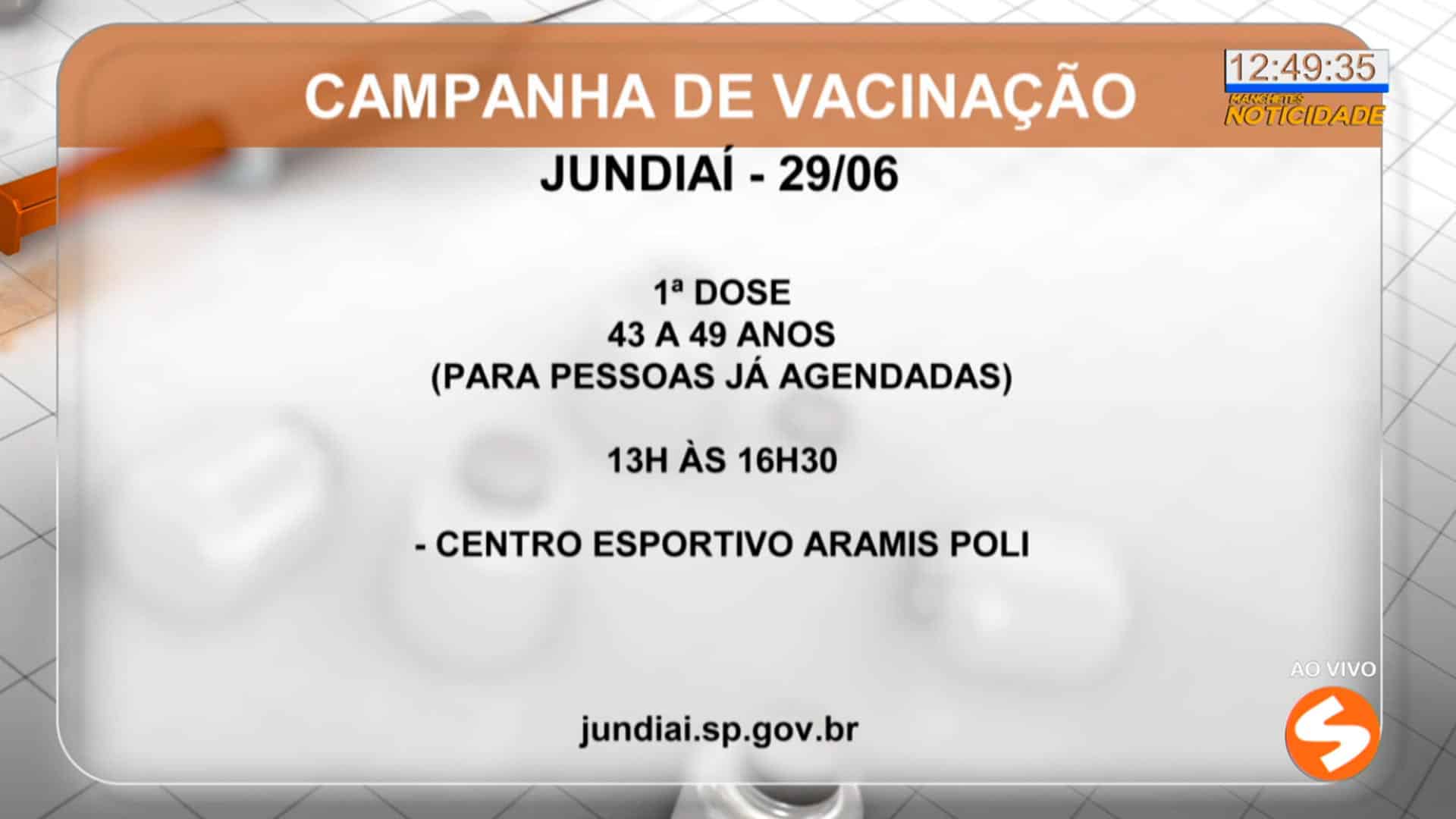 Jundiaí interrompe agendamento de vacinação