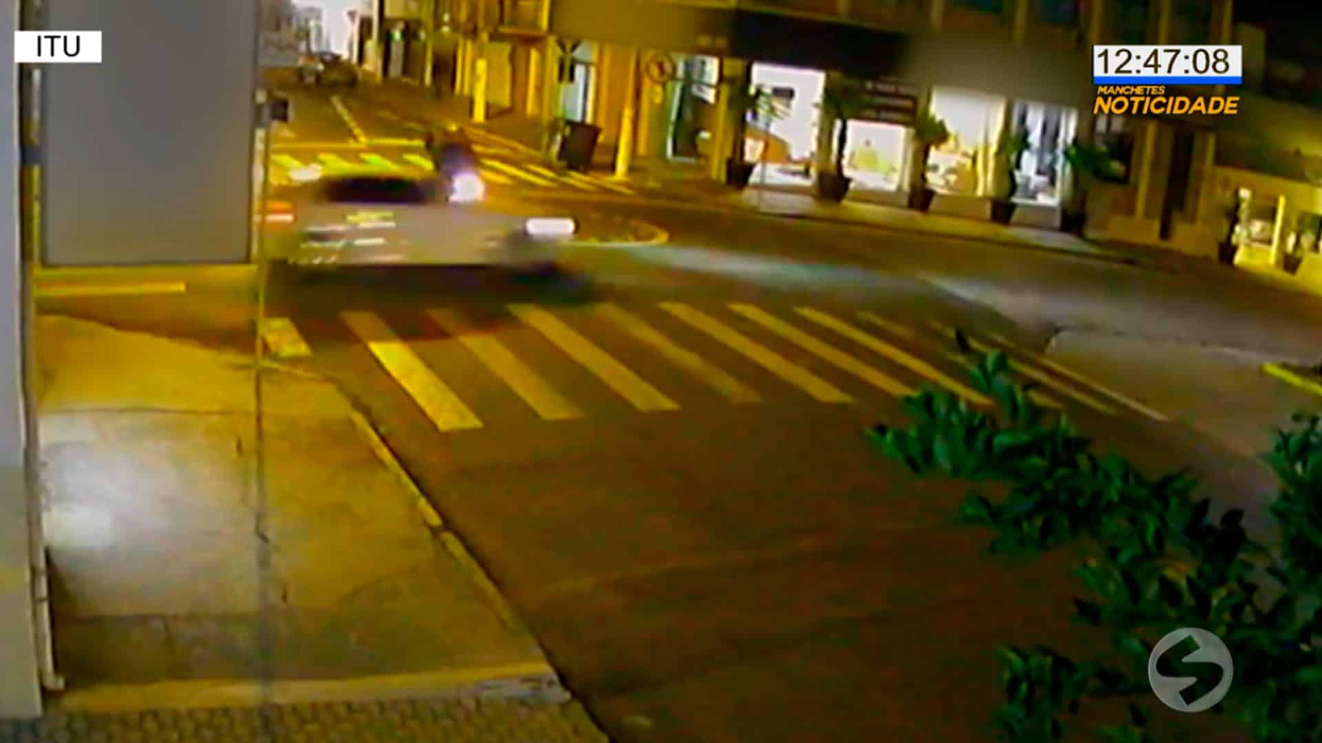 Câmera flagra grave acidente em Itu
