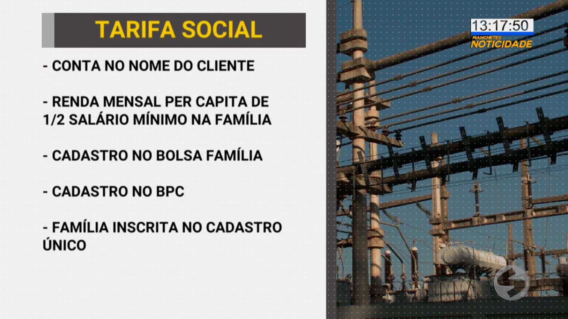 Tarifa Social de energia elétrica beneficia famílias de baixa renda