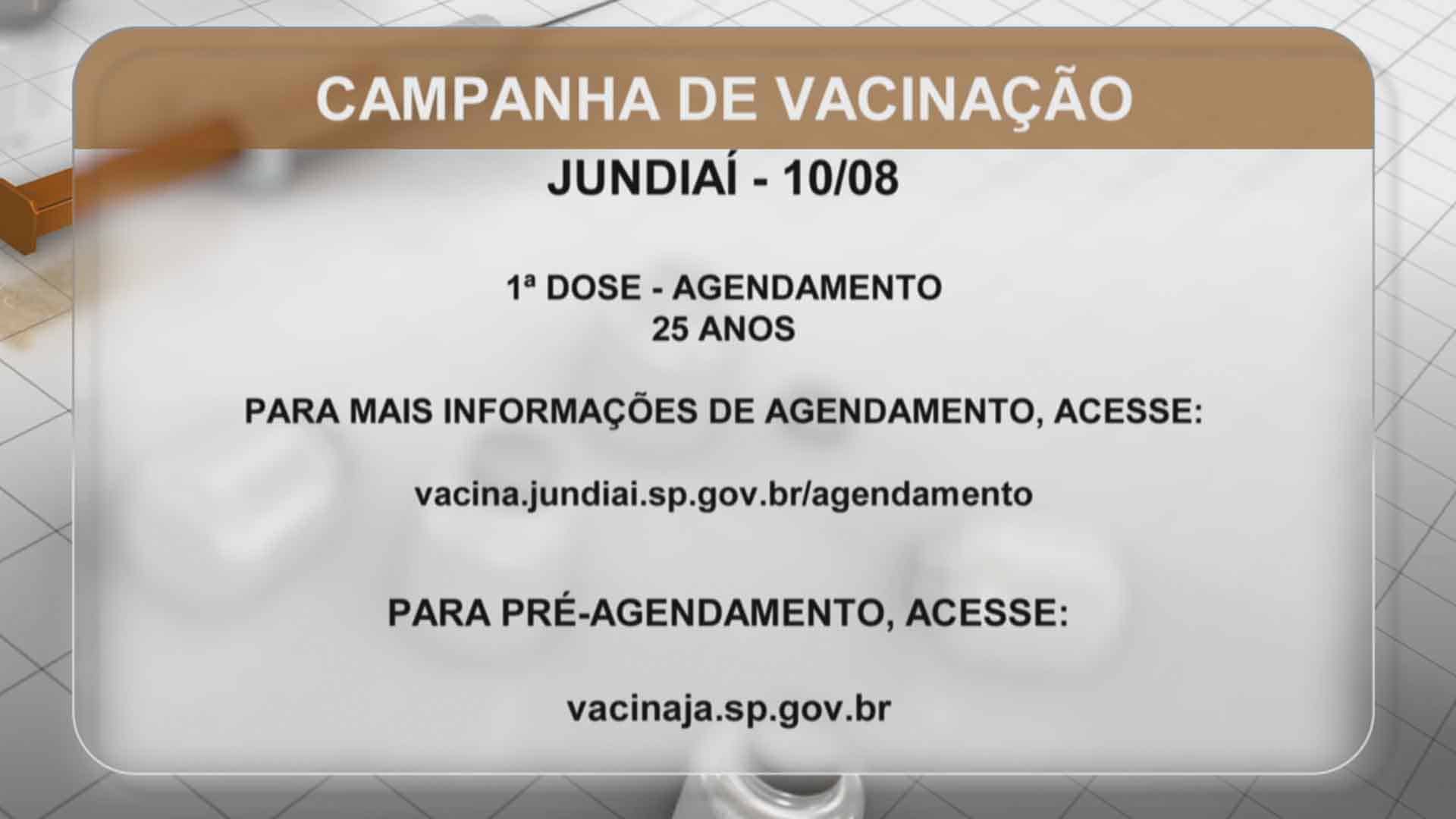 Vacinação contra coronavírus em Sorocaba, Jundiaí e Ibiúna