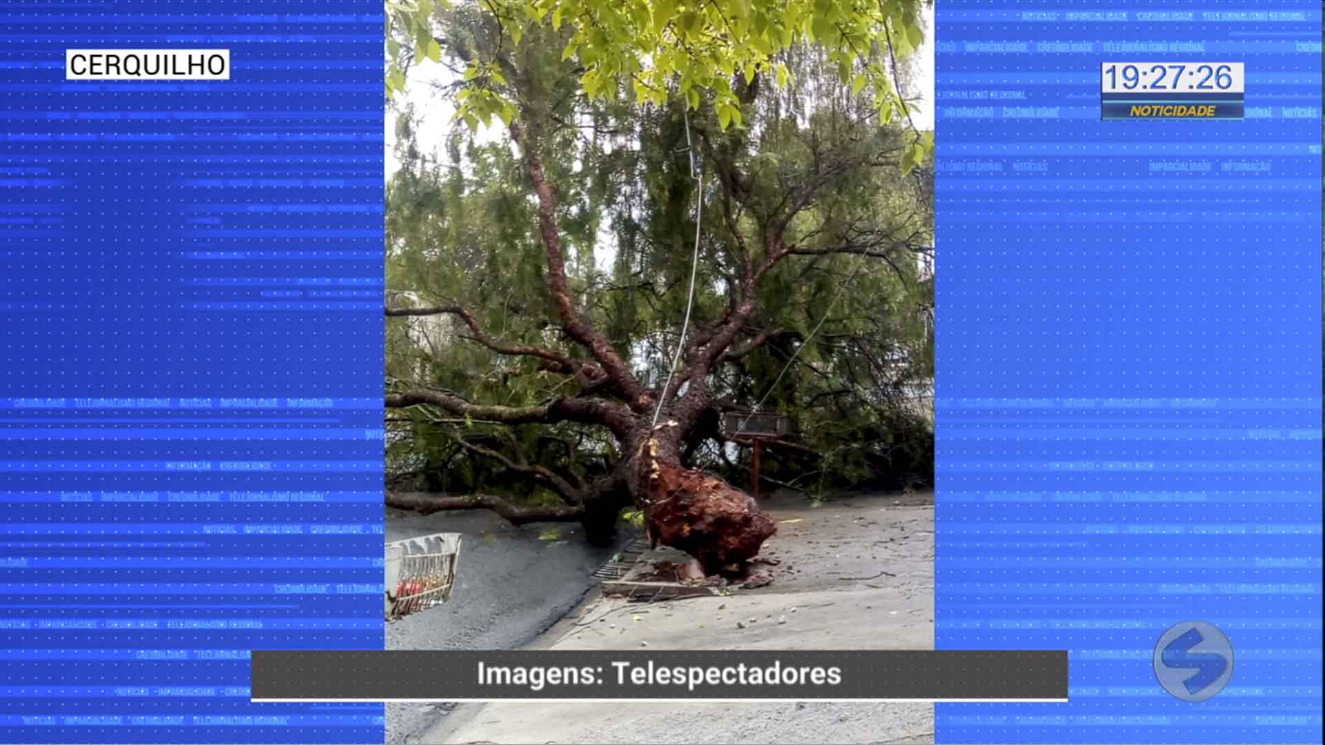 Temporal causa estrago em Cerquilho