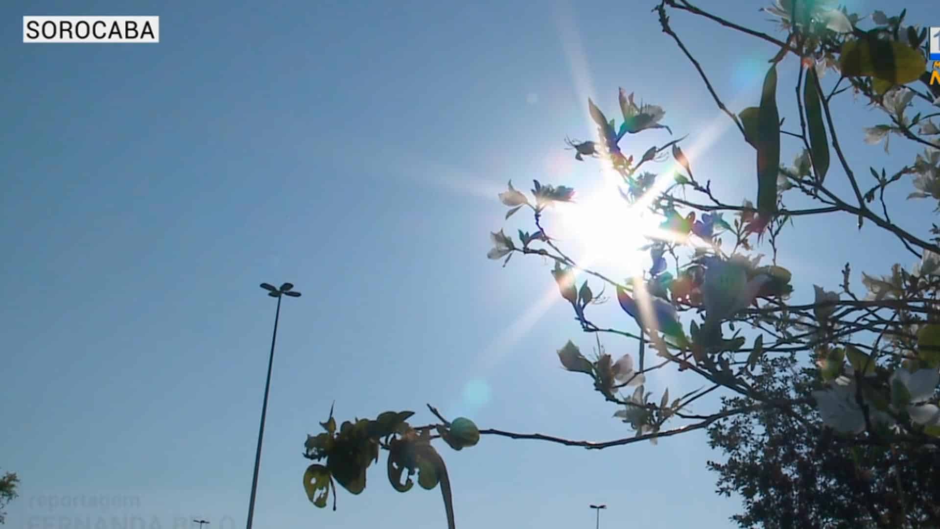 Temperaturas de verão ainda durante o inverno