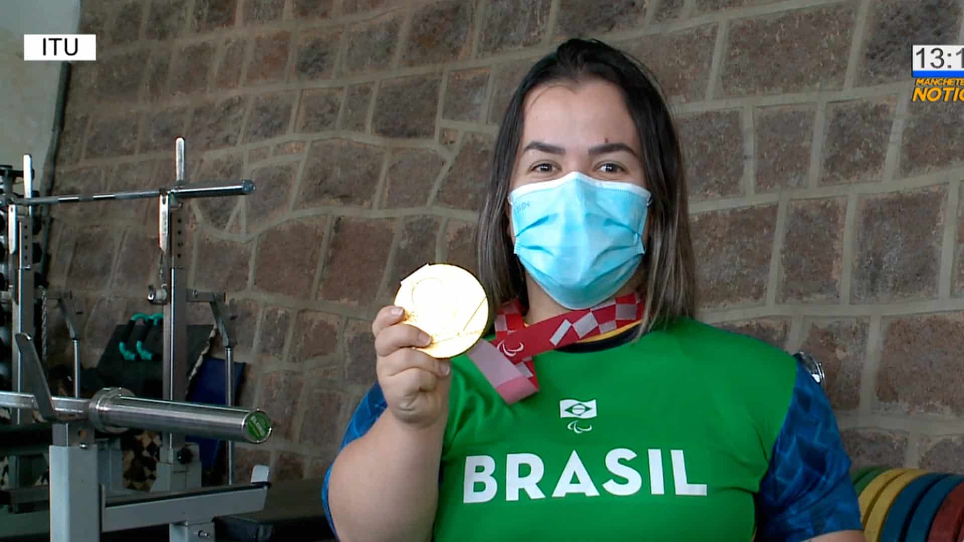 Halterofilista de Itu volta para casa com ouro das Paralimpíadas de Tóquio