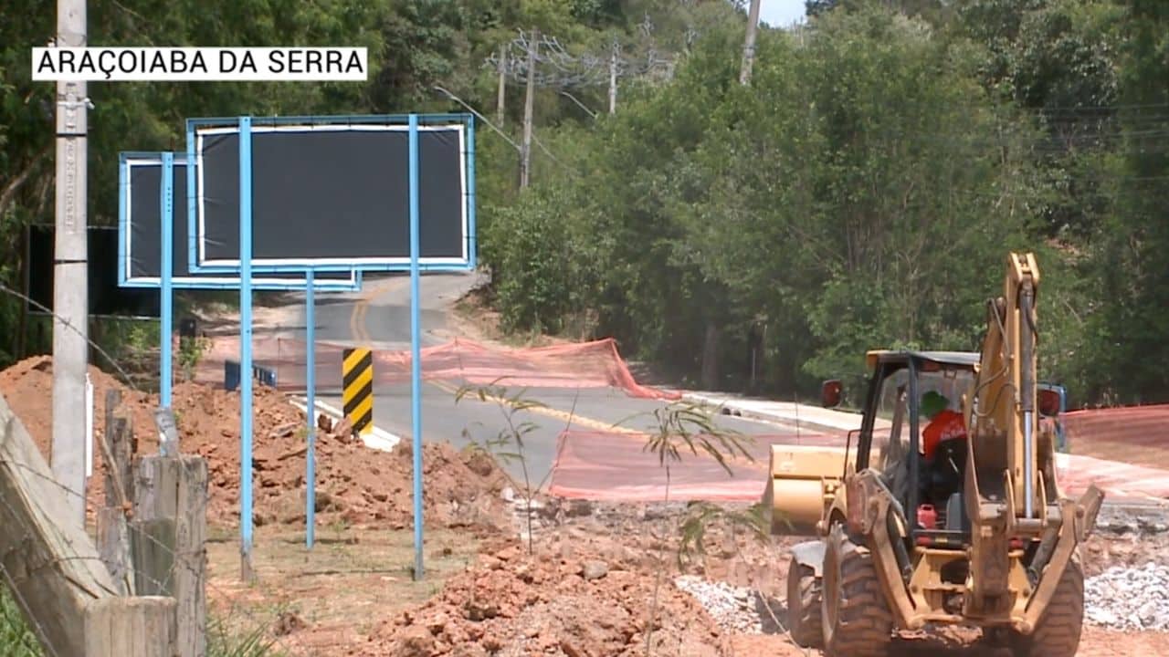 trecho em obras