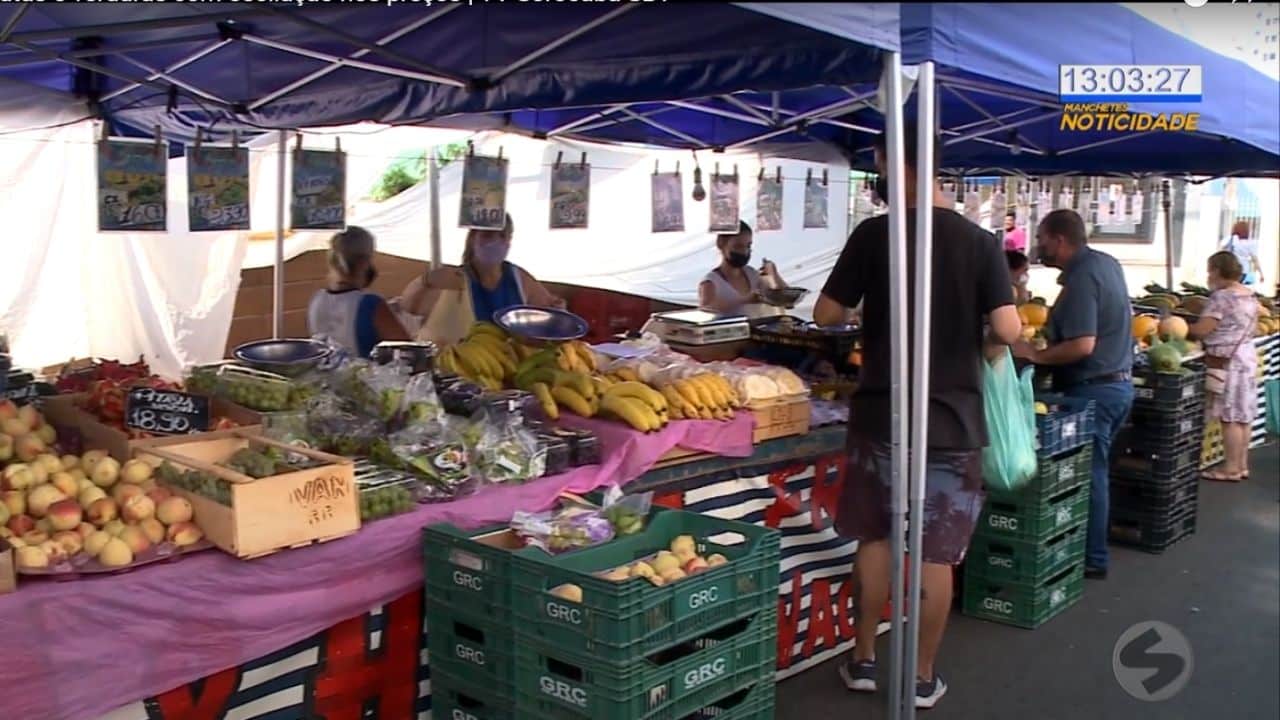 Frutas e verduras com oscilação nos preços