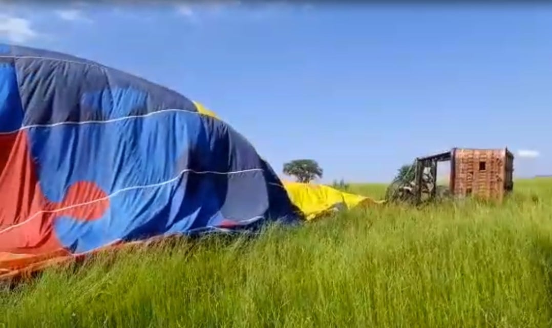 Balão faz pouso forçado em Boituva