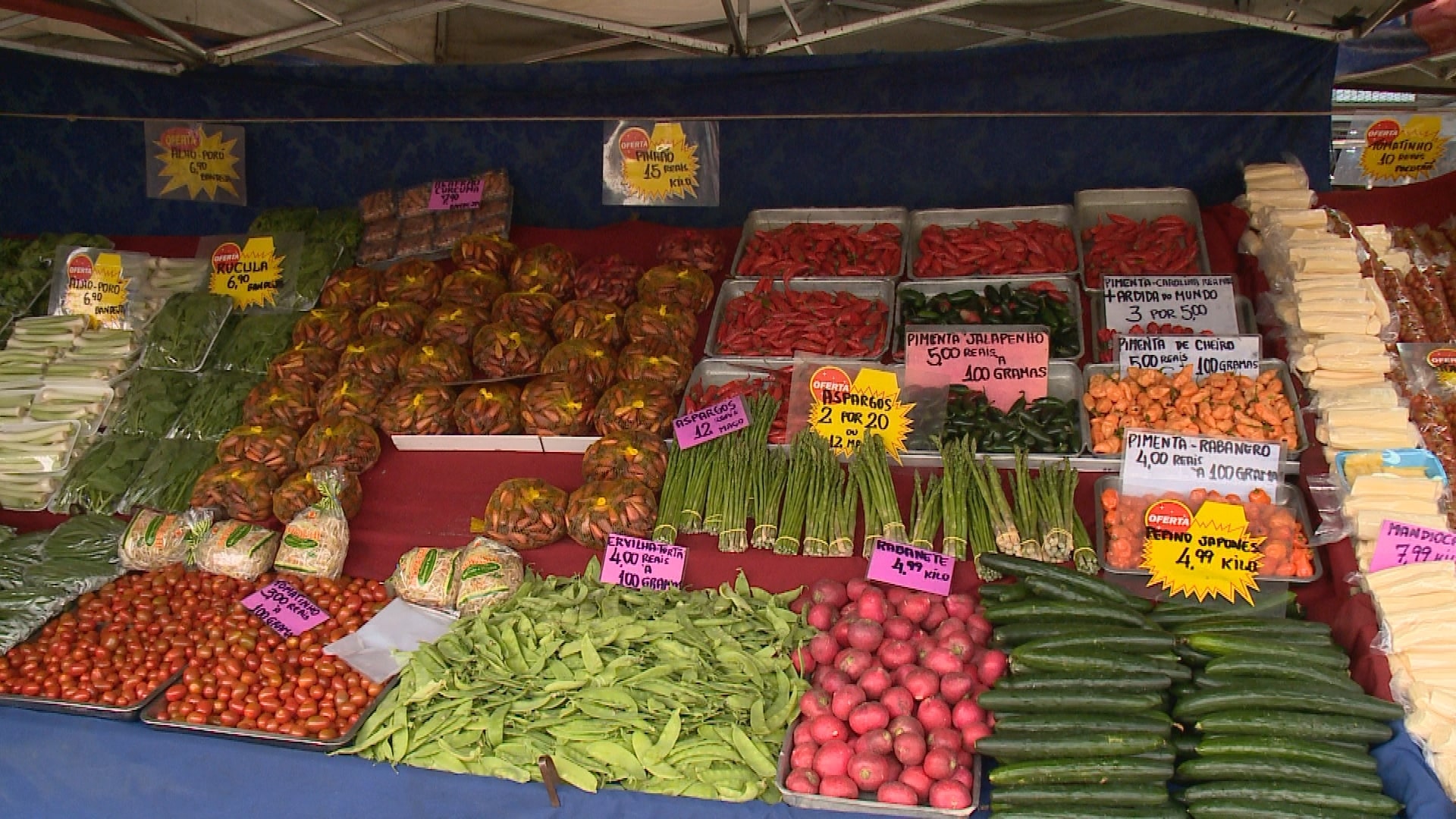 Pesquisa aponta queda no consumo de frutas, legumes e verduras entre a população