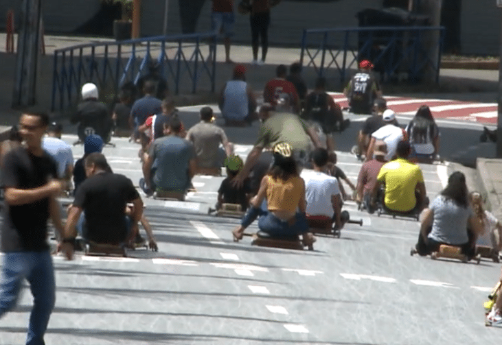 Carrinhos de rolimã tomam conta do centro de Sorocaba