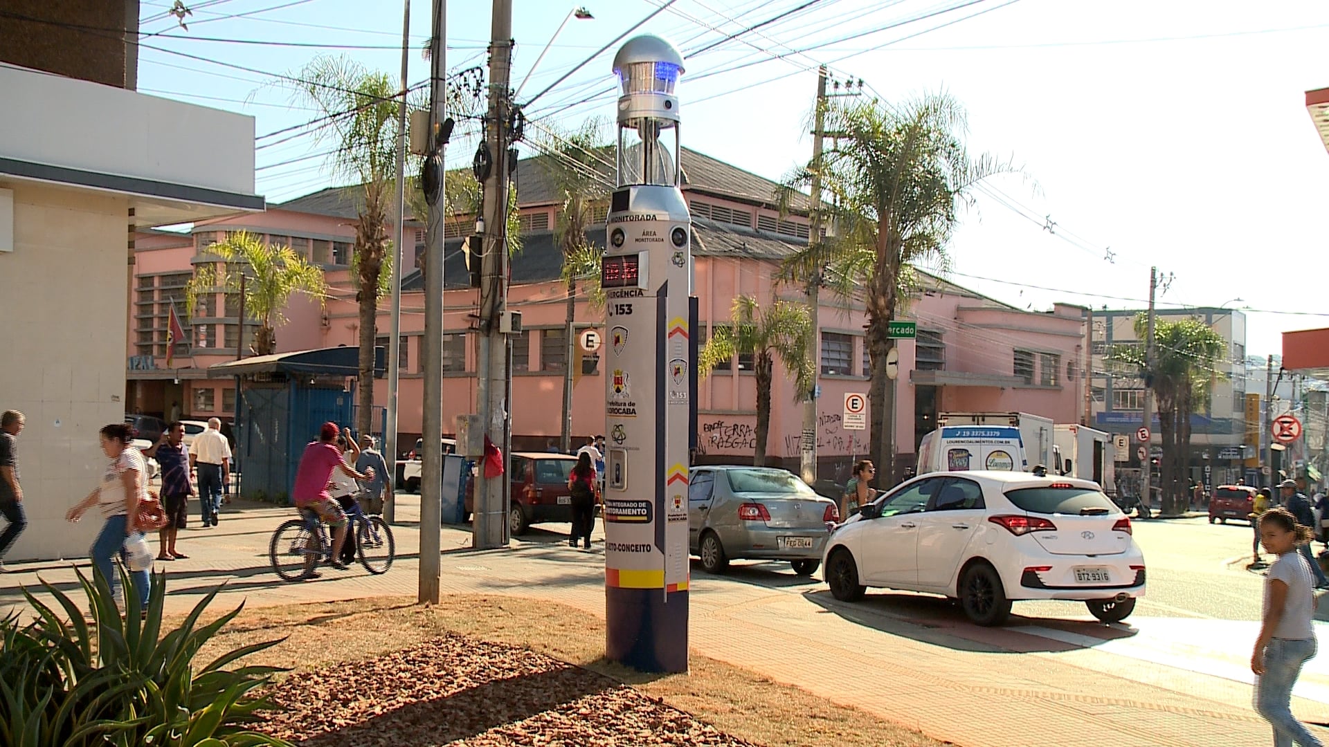 Totem de monitoramento é instalado no centro de Sorocaba