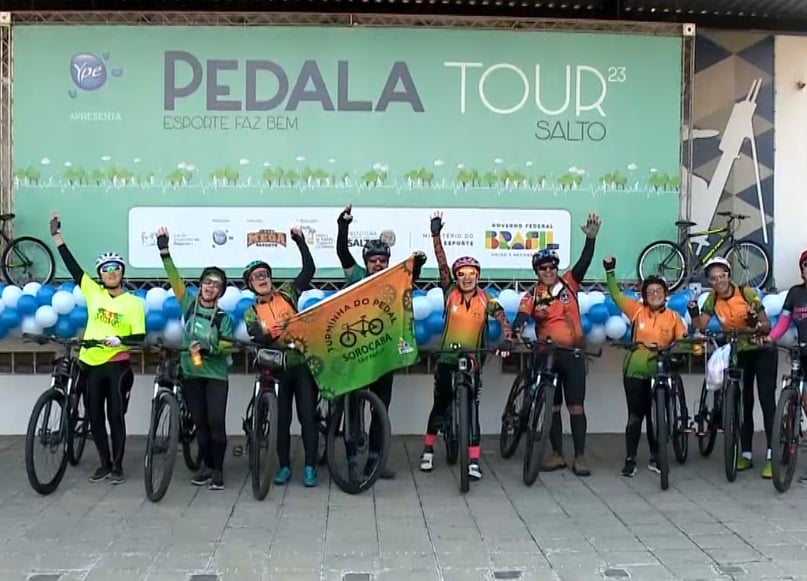 Mais de 1600 pessoas participam de pedalada de 10 quilômetros