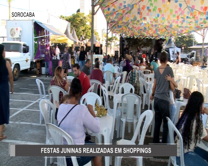 Shoppings recebem festa junina