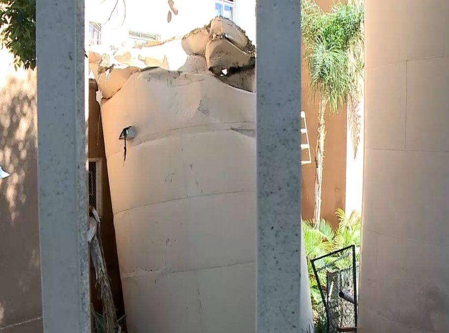 Queda de caixa d’água assusta moradores de condomínio em Sorocaba
