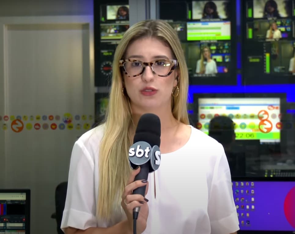 Repórter Nicole Bonentti falando sobre o caso