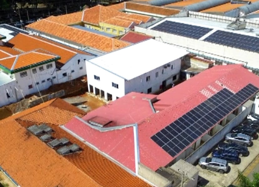 Visão aérea do Hospital Léo Orsi Bernardes, em Itapetininga.